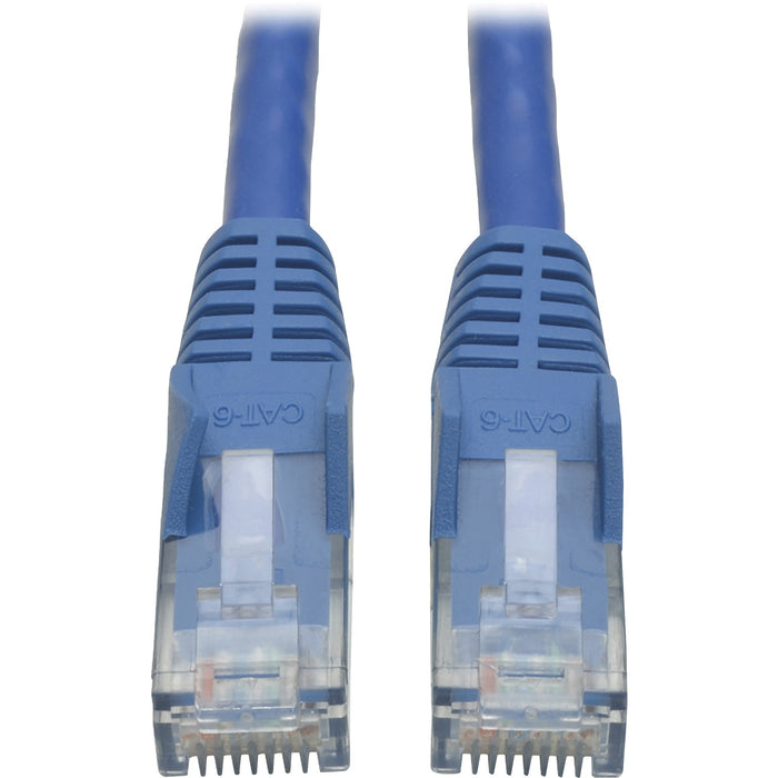 Tripp Lite 100ft Cat6 Gigabit Snagless Molded Patch Cable RJ45 M/M Blue 100' - TRPN201100BL