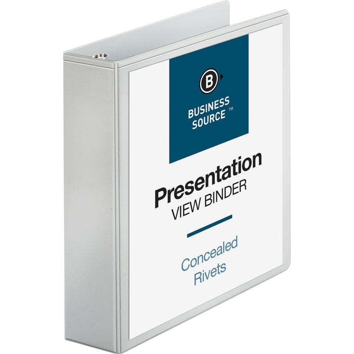 Business Source Round Ring Standard View Binders - BSN09985