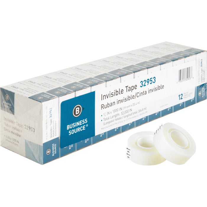 Business Source Premium Invisible Tape Value Pack - BSN32953