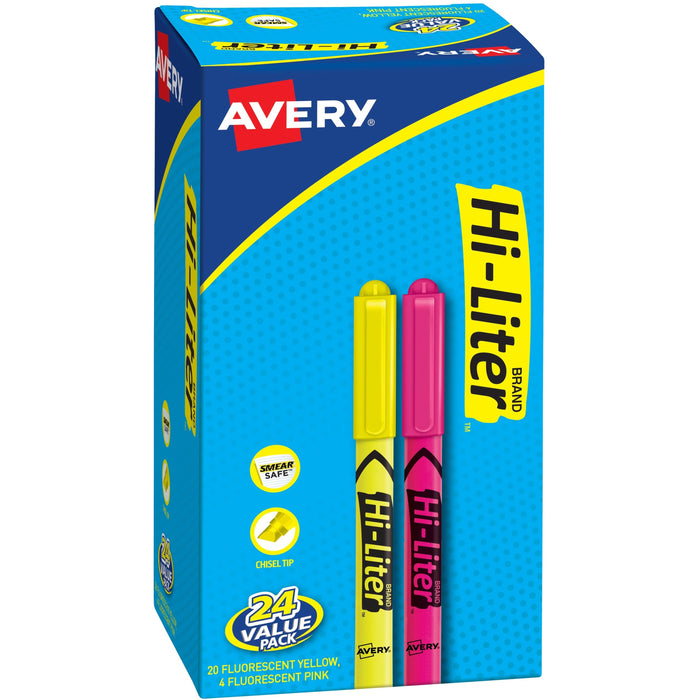 Avery&reg; Hi-Liter Pen-Style Highlighters - AVE29861