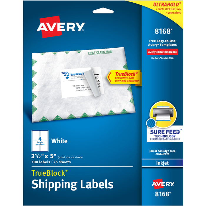 Avery&reg; TrueBlock Shipping Labels - AVE8168