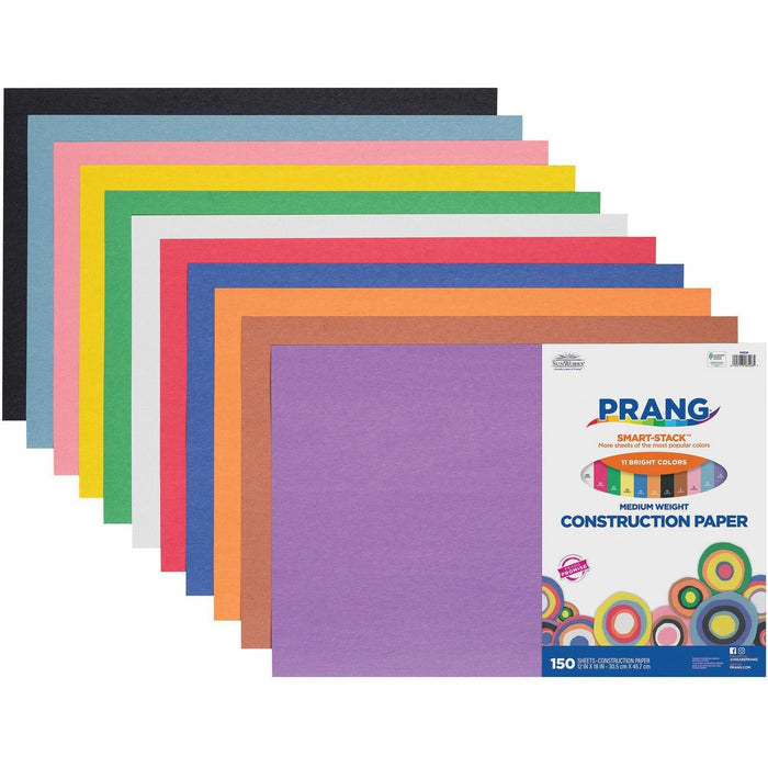 Prang 11-Color Construction Paper Smart-Stack - PAC6526