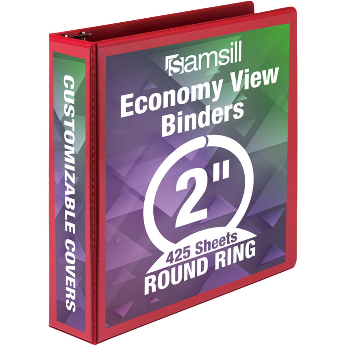 Samsill Economy 2" Round Ring View Binders - SAM18563