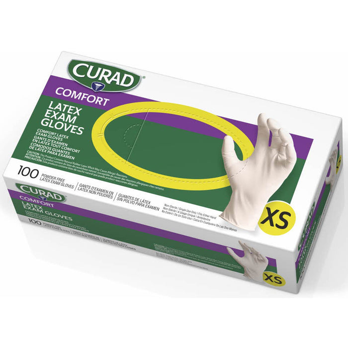 Curad Powder Free Latex Exam Gloves - MIICUR8103