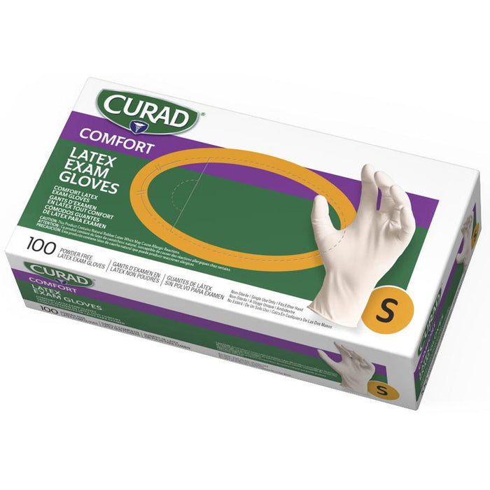Curad Powder Free Latex Exam Gloves - MIICUR8104