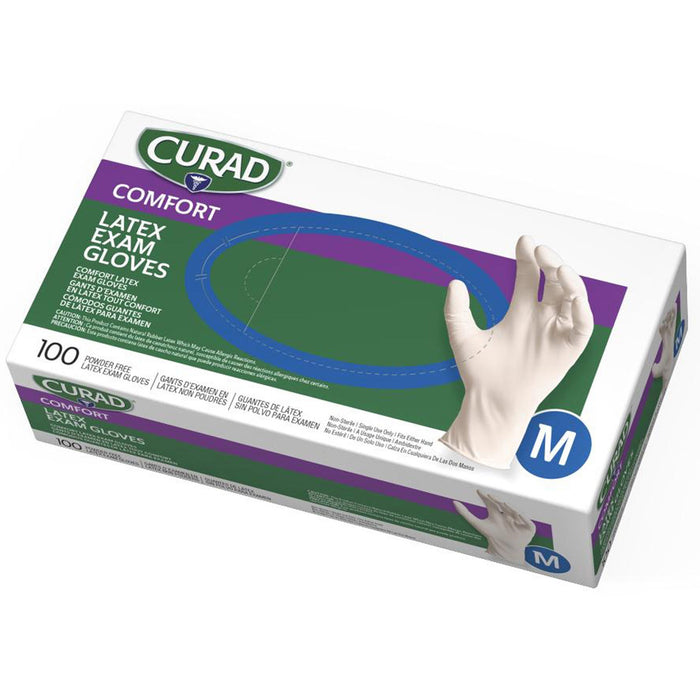 Curad Powder Free Latex Exam Gloves - MIICUR8105