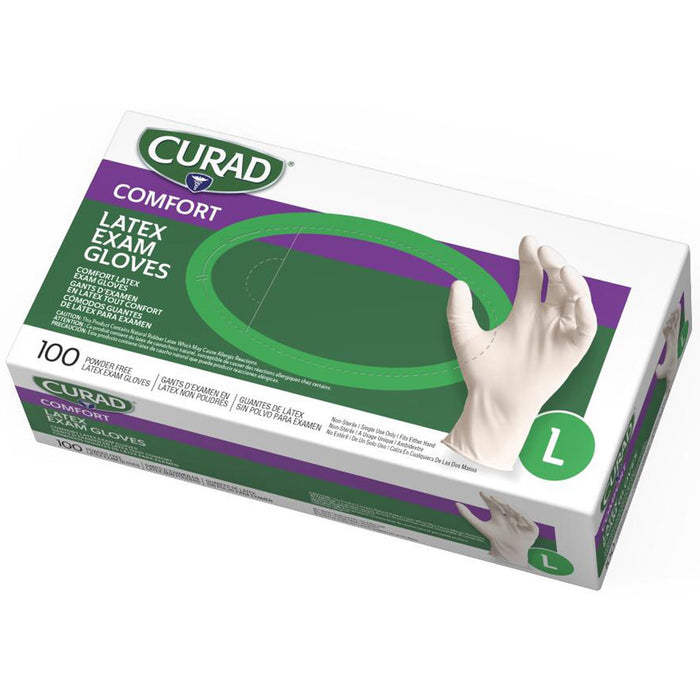 Curad Powder Free Latex Exam Gloves - MIICUR8106