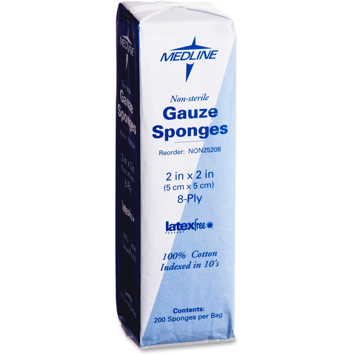 Medline Nonsterile Woven Gauze Sponges - MIINON25208