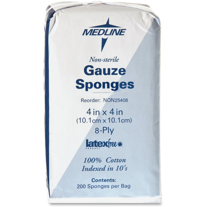 Medline Nonsterile Woven Gauze Sponges - MIINON25408