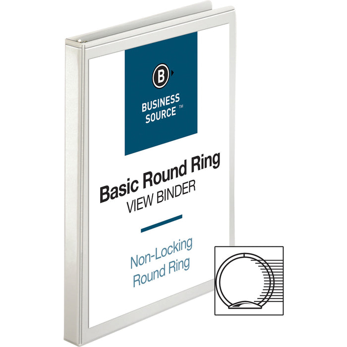 Business Source Round-ring View Binder - BSN09951