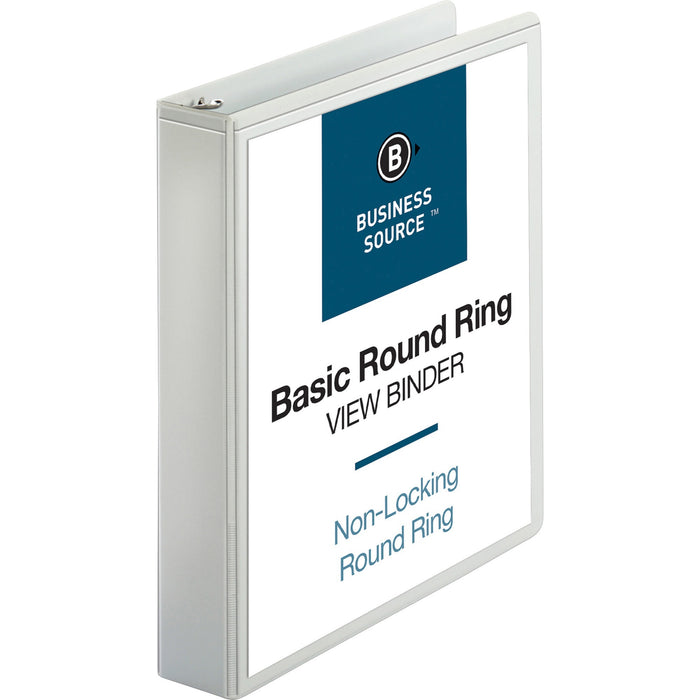 Business Source Round-ring View Binder - BSN09955
