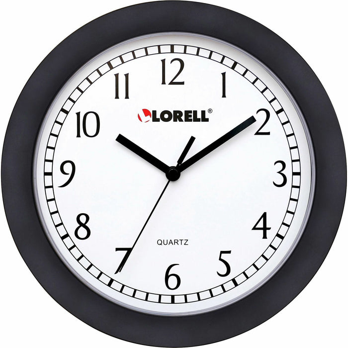 Lorell 9" Round Profile Wall Clock - LLR60987