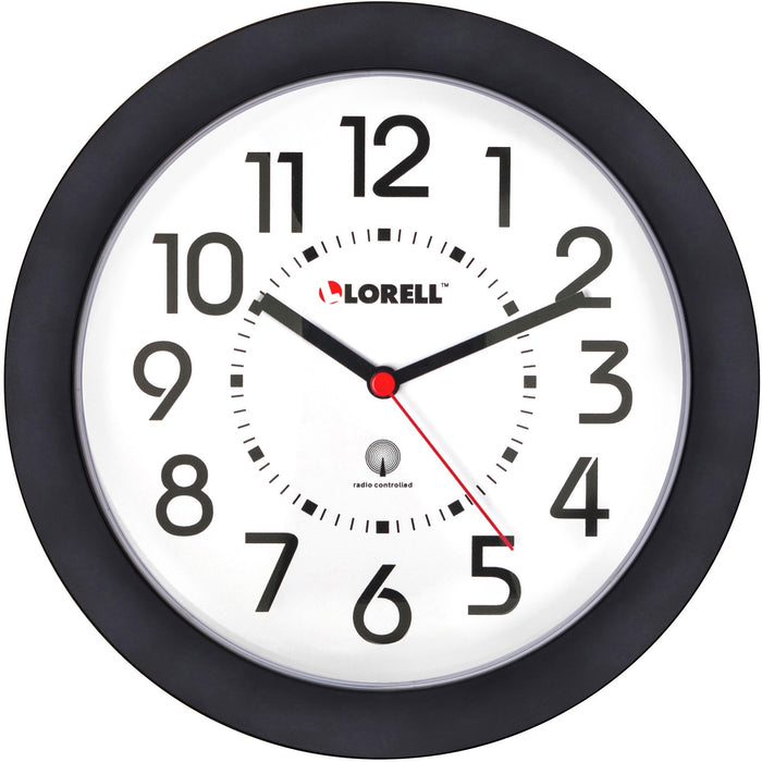 Lorell 9" Radio Controlled Profile Wall Clock - LLR60990