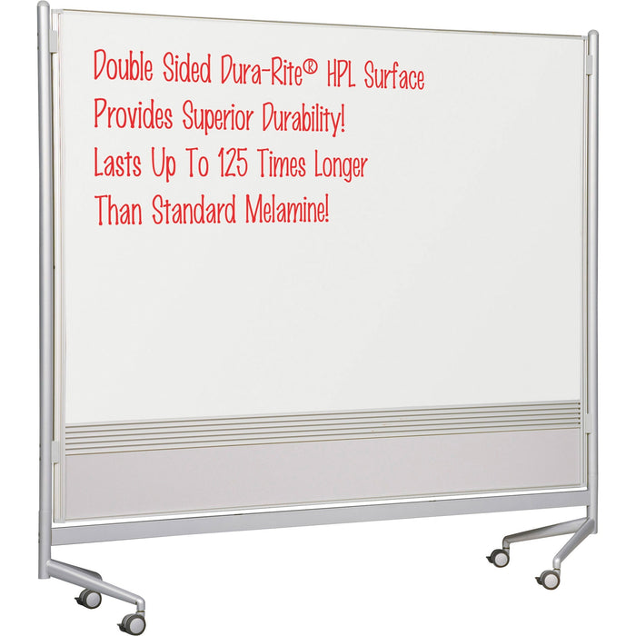 MooreCo Mobile Dry-erase Double-sided Partition - BLT74764