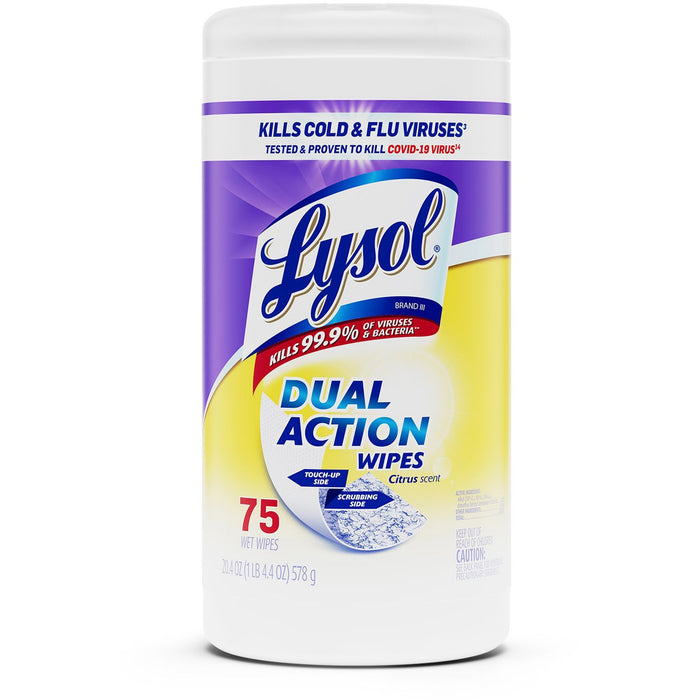 Lysol Dual Action Wipes - RAC81700