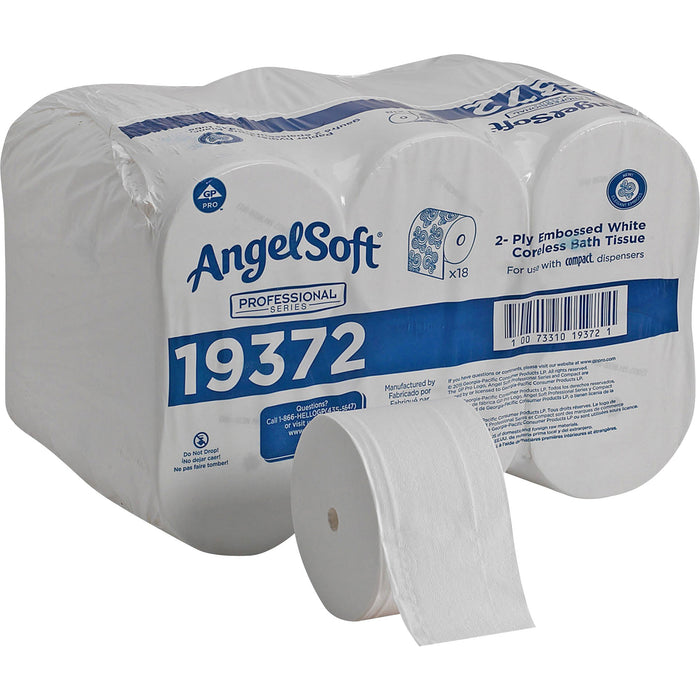Angel Soft Professional Series Premium Embossed Coreless Toilet Paper - GPC19372