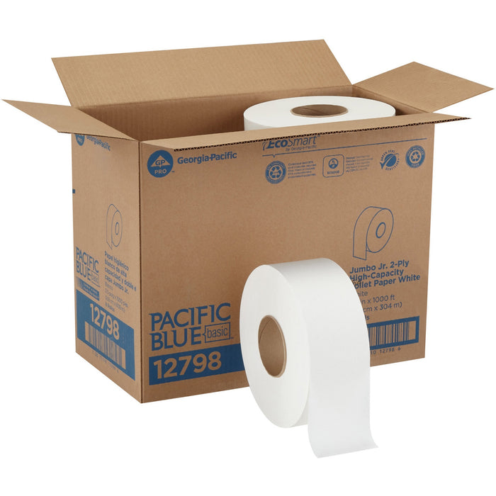 Pacific Blue Basic Jumbo Jr. High-Capacity Toilet Paper - GPC12798