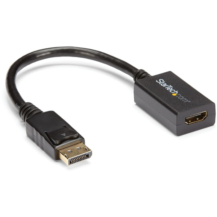 StarTech.com DisplayPort to HDMI Adapter, 1080p DP to HDMI Video Converter, DP to HDMI Monitor/TV Dongle, Passive, Latching DP Connector - STCDP2HDMI2