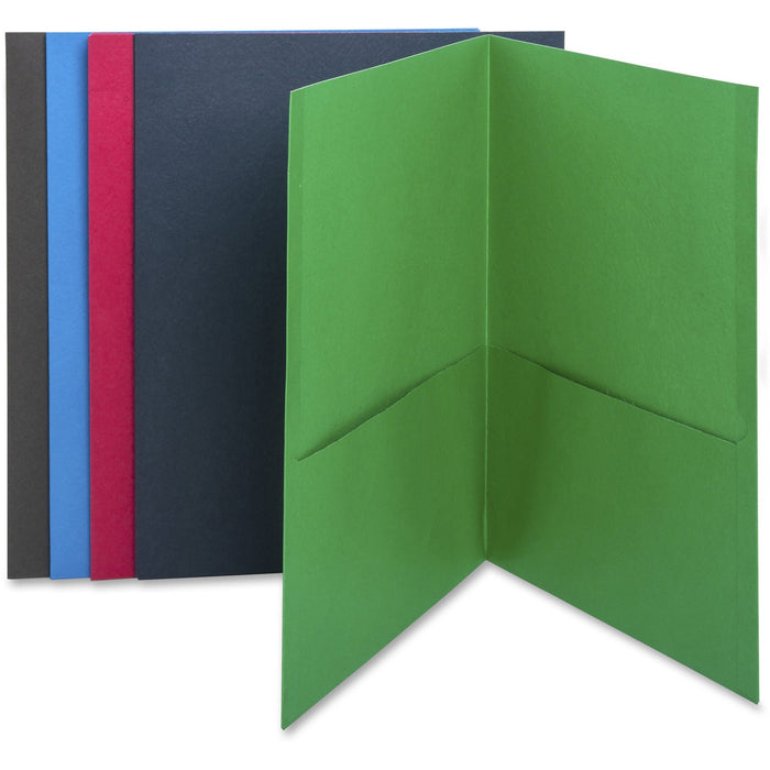 Business Source Letter Recycled Pocket Folder - BSN78502