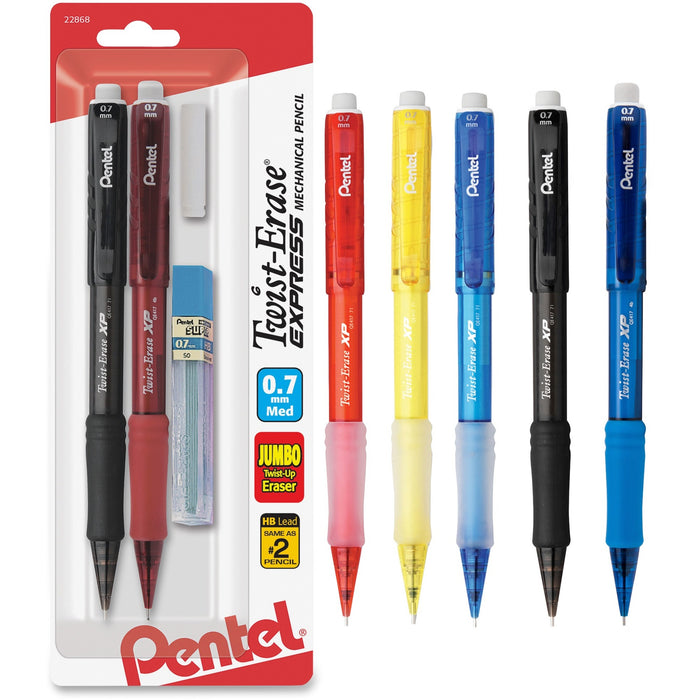 Pentel Twist-Erase Express Automatic Pencils - PENQE417LEBP2