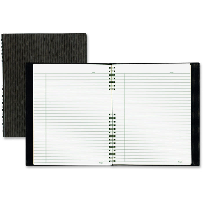 Blueline NotePro Hard Romanel Cover Notebook - Letter - REDA10200EBLK