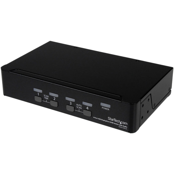 StarTech.com 4 Port USB DisplayPort KVM Switch with Audio - STCSV431DPUA
