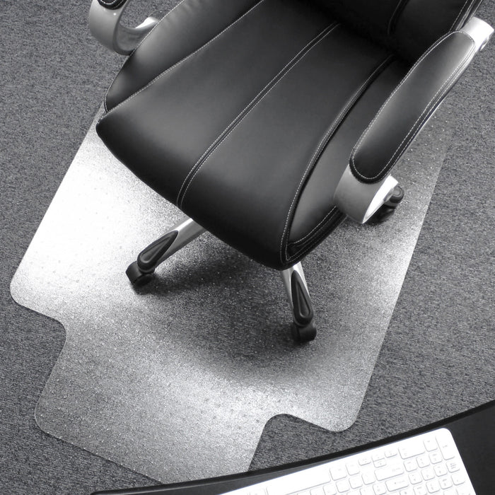 Floortex Cleartex Ultimat Low/Medium Pile Carpet Polycarbonate Lipped Chair Mat - FLR1113423LR