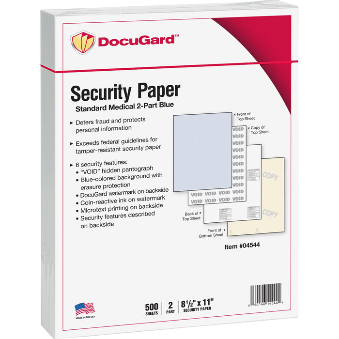 DocuGard Standard 2-part Medical Security Paper - PRB04544