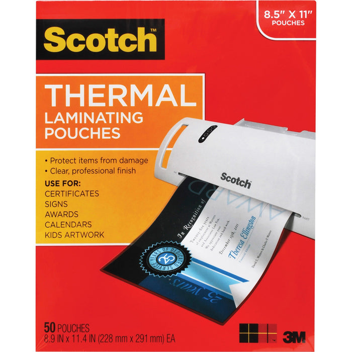 Scotch Thermal Laminating Pouches - MMMTP385450