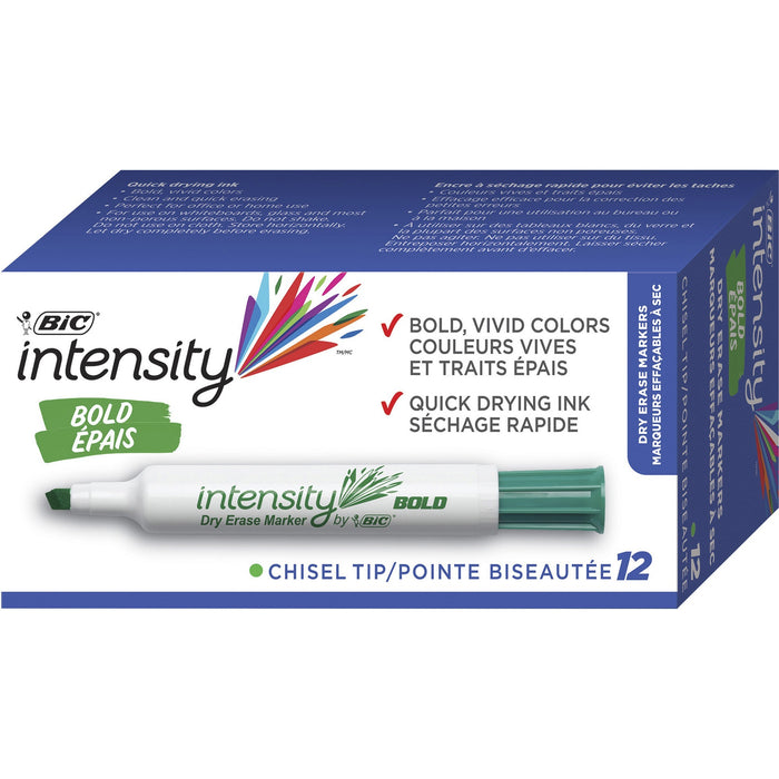 BIC Intensity Low Odor Dry Erase Markers - BICGDEM11GN