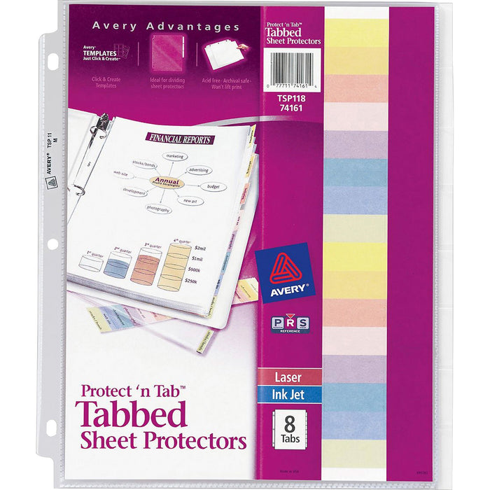 Avery&reg; Tabbed Sheet Protectors - AVE74161