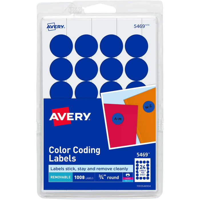 Avery&reg; Color-Coding Labels - AVE05469