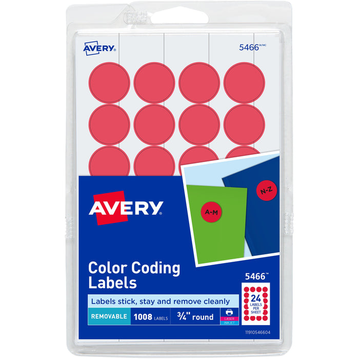 Avery&reg; Color-Coding Labels - AVE05466