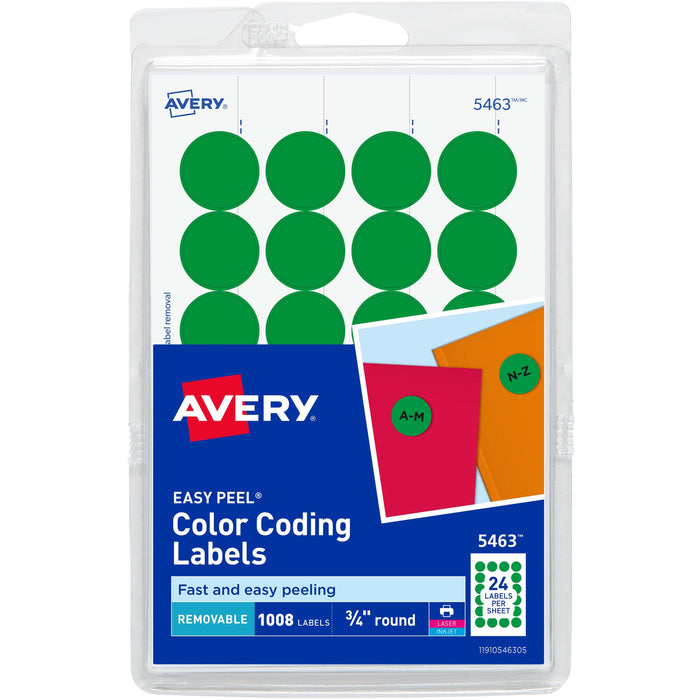Avery&reg; Color-Coding Labels - AVE05463
