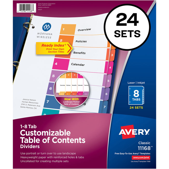 Avery&reg; Ready Index Customizable TOC Dividers - AVE11168