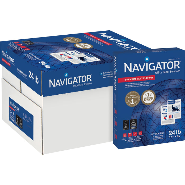Navigator Premium Multipurpose Trusted Performance Paper - Extra Opacity - Bright White - SNANMP1124