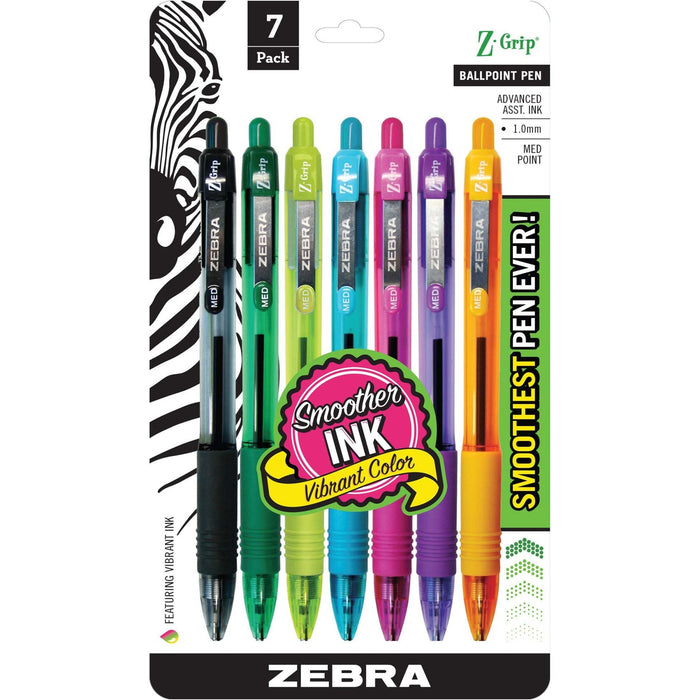 Zebra Z-Grip Retractable Ballpoint Pens - ZEB22276