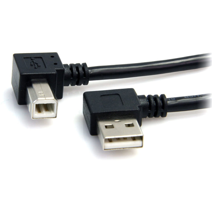 StarTech.com 3 ft A Right Angle to B Right Angle USB Cable - M/M - STCUSB2HAB2RA3