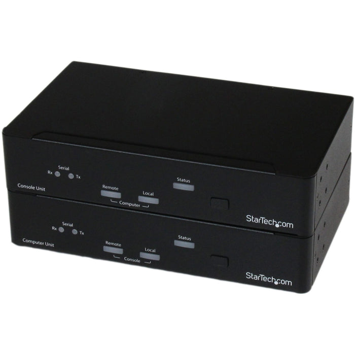 StarTech.com USB DVI KVM Extender Over Fiber 2km - Serial/Audio - STCSV565FXDUSA