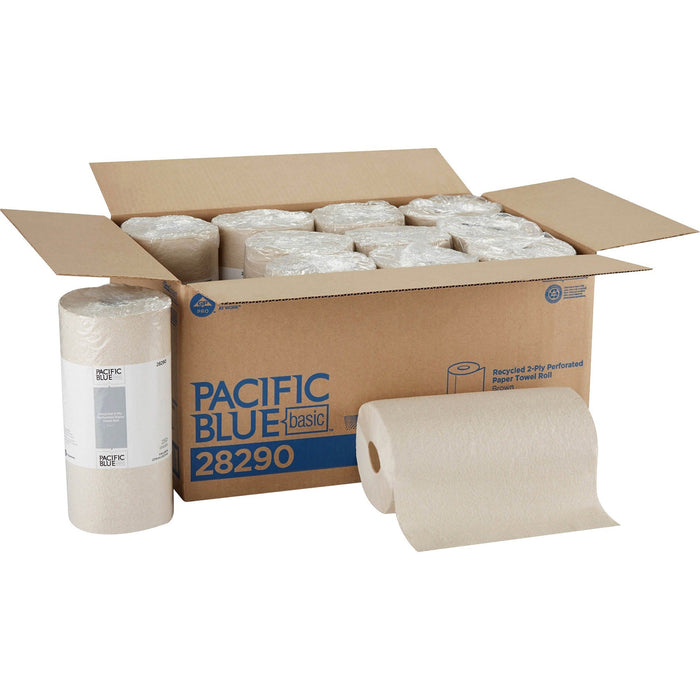 Pacific Blue Basic Recycled Perforated Paper Roll Towel - GPC28290 Georgia Pacific Corp.
