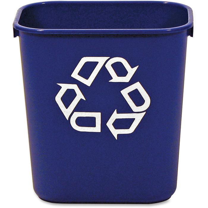 Rubbermaid Commercial 13 QT Standard Deskside Recycling Wastebasket - RCP295573BE