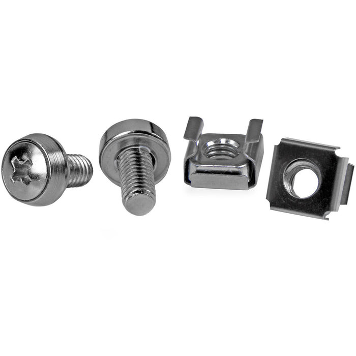 StarTech.com 50 Pkg M6 Mounting Screws and Cage Nuts - STCCABSCREWM6