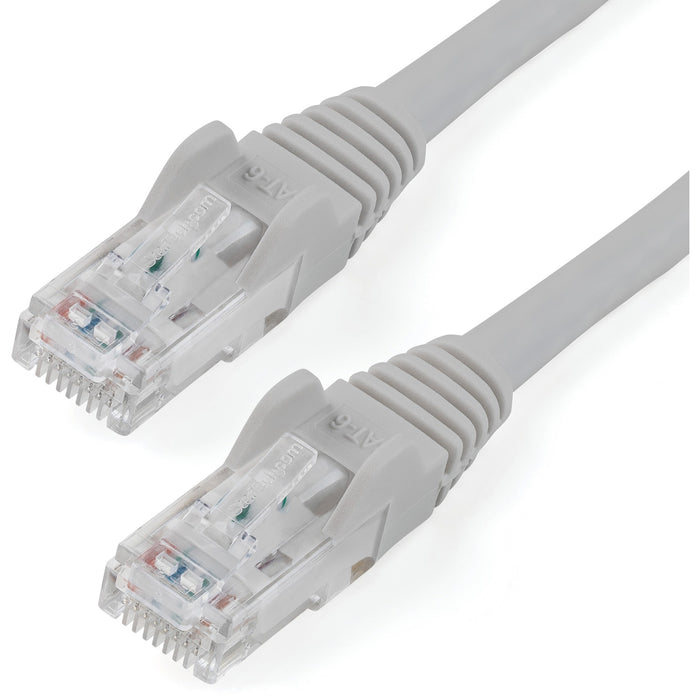 StarTech.com 10ft CAT6 Ethernet Cable - Gray Snagless Gigabit - 100W PoE UTP 650MHz Category 6 Patch Cord UL Certified Wiring/TIA - STCN6PATCH10GR