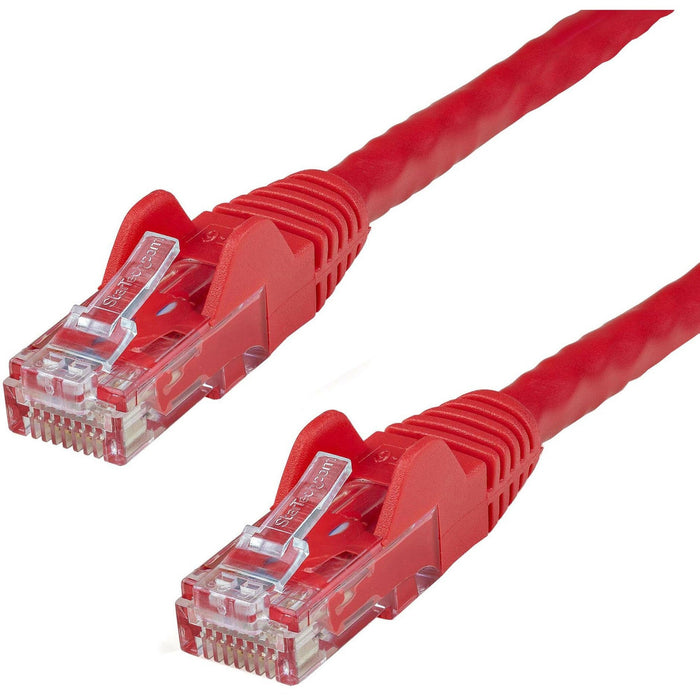 StarTech.com 15ft CAT6 Ethernet Cable - Red Snagless Gigabit - 100W PoE UTP 650MHz Category 6 Patch Cord UL Certified Wiring/TIA - STCN6PATCH15RD