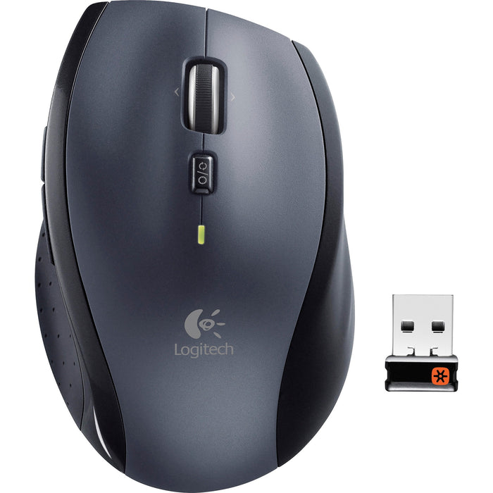 Logitech M705 Marathon Wireless Mouse, 2.4 GHz USB Unifying Receiver, 1000 DPI, 5-Programmable Buttons, 3-Year Battery, Compatible with PC, Mac, Laptop, Chromebook - Black - LOG910001935