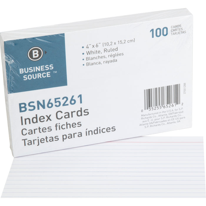 Business Source Ruled Index Cards - BSN65261