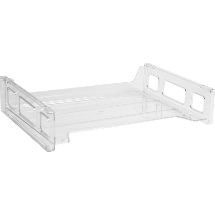 Business Source Side-loading Stackable Letter Trays - BSN42587