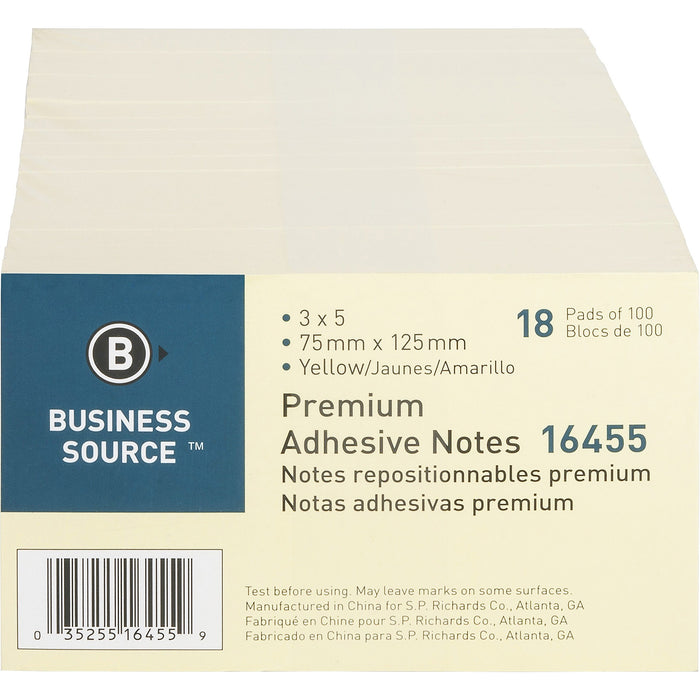 Business Source Repositionable Notes - BSN16455