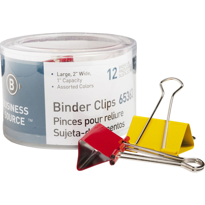 Business Source Colored Fold-back Binder Clips - BSN65363