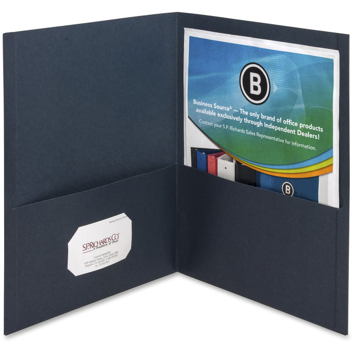 Business Source Letter Recycled Pocket Folder - BSN78492